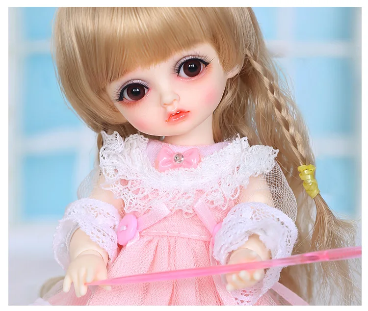 Одежда BJD 1/8 для куклы RL Monday Bambi, милое розовое платье, красивая юбка, аксессуары для куклы