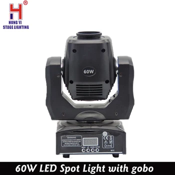 

Moving Head 60W LED Spot Light with gobo&color wheel 9/11CHs for Disco DJs Equipmentnt