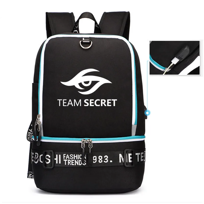  2019 New The International DOTA2 Championships NAVI Team Men Backpack Dota Travel Backpack USB Char