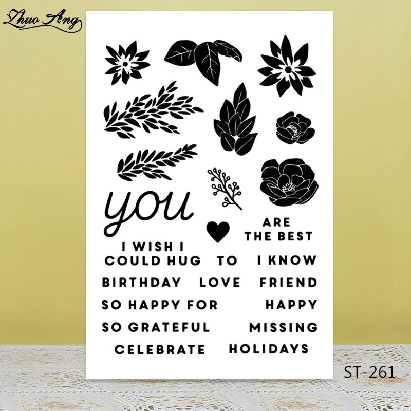 

Blessing/greetings Transparent Rubber Stamp/Seal for DIY Scrapbooking/Photo Album Decorative Card Making Clear Stamps Supplies