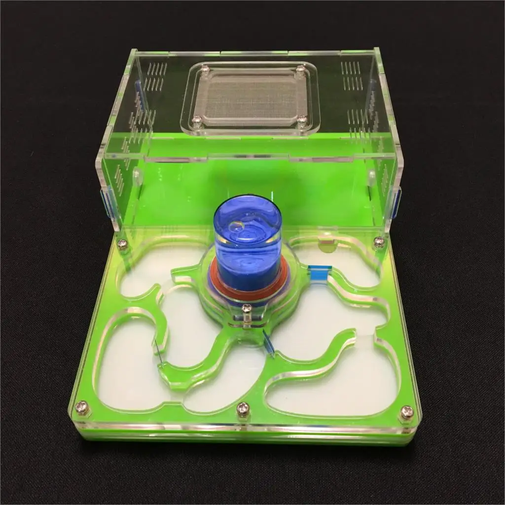 L size plane design 9color available ant farm acrylic moisture with feeding area insect ant villa