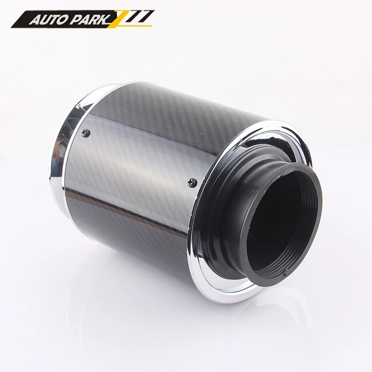 

auto high Flow universal air Filter 60/65/70/75mm air Intake system carbon fiber filter mushroom head Cone Cold Air Intake
