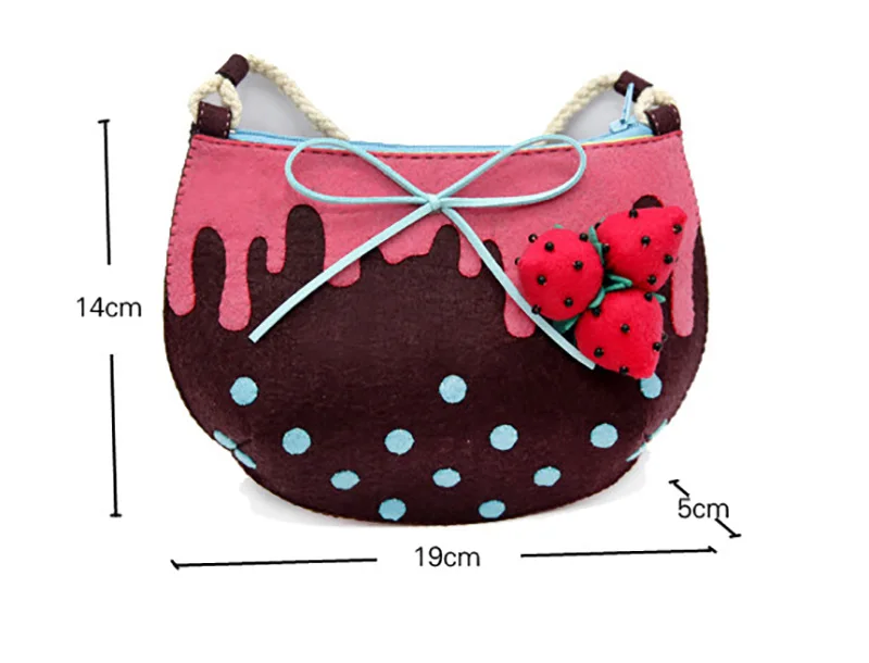 DIY милый войлочный мешок для девочек ручной работы детская сумка на плечо DIY войлочный материал посылка для шитья детей фестиваль в честь Рождества сумка для конфет