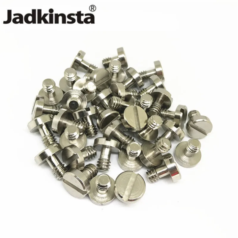 

Jadkinsta 50PCS 12mm Flat Head 1/4 or 3/8 Connecting Screw For Camera Tripod Monopod Quick Release Plate Baseplate Rig Adapter