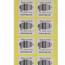 На заказ клейкий пользовательский маслостойкий штрих-код этикетки