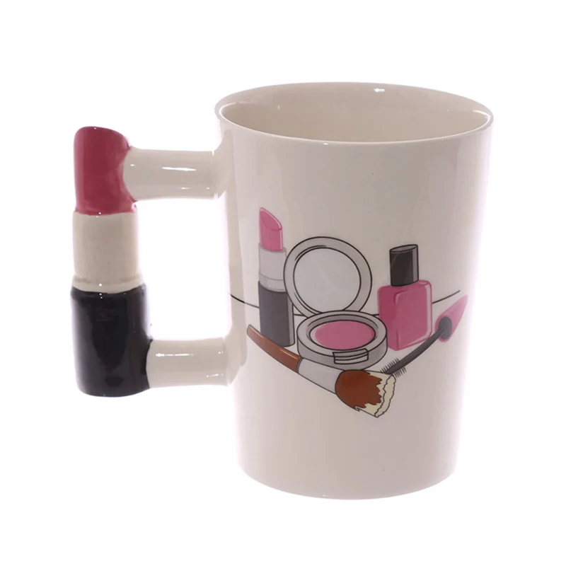 Creative-Ceramic-Makeup-Artist-Office-Tea-Cup-Mug-Coffee-Addict-Mugs-Lipstick-Lover-Novelty-Milk-Juice (1)