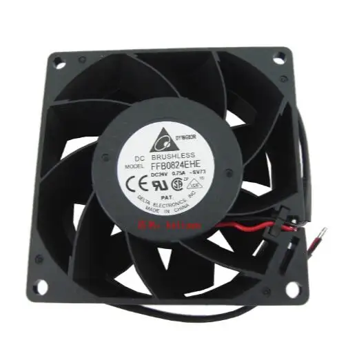 Оригинальный двухпроводной вентилятор Delta FFB0824EHE 8038 8 см 24 В 0 75 А|8cm fan|fan 2fan 24v |