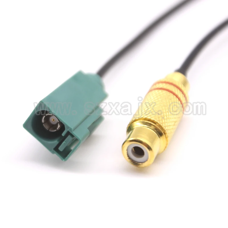

RF connector Fakra SMB "E' type 5021 male Plug to RCA Video TV female adapter connector RG174 pigtail Cable 20cm Free shipping