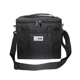 10L большая изоляционная Портативная сумка для обеда с Ремень Через Плечо водонепроницаемый мягкий инкубатор для пикника для взрослых, 18 банок, черный - Цвет: Black