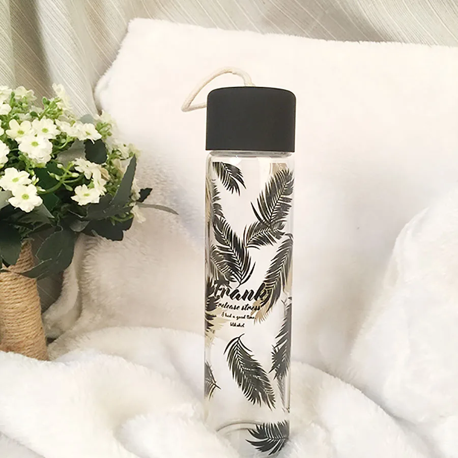 Glass Water Bottles Korean Simplicity Water Bottle Kids Sports Bottle Drinking Botellas Drinkware Sport Bottles Gym WZD133