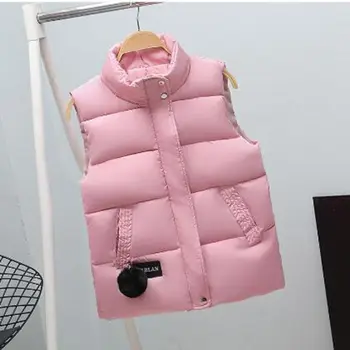 

Brieuces Autumn Winter Cotton Vest Women Ladies Casual Waistcoat Female Sleeveless Long Vest Jacket Hooded Warm Simple Coat