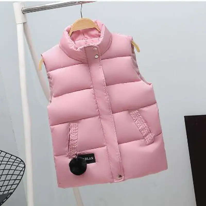 Feminino sem Manga Jaqueta com Capuz Brieuces Outono Inverno Algodão Colete Feminino Senhoras Casual Longa Quente Simples Cabolsa