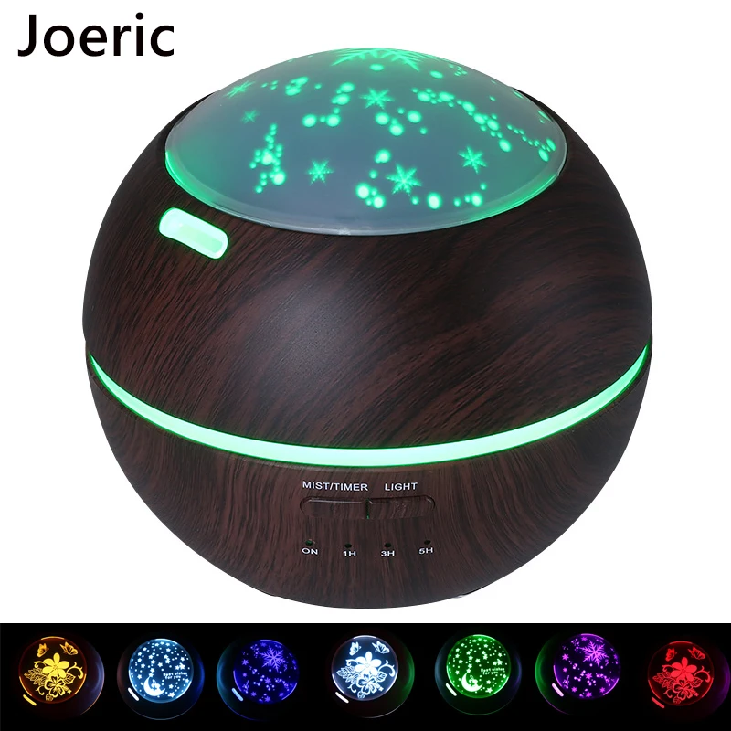 

JOERIC 150ML Air Humidifier Ultrasonic Humidifiers Aroma Diffuser LED Lights for Home Essential Oil Diffuser Mist Maker Fogger