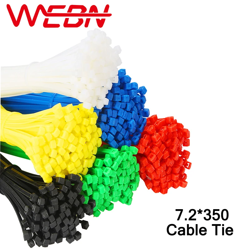 7.2*350 Nylon Cable Tie Selflocking 94v2 Length 350mm Width 7.2mm