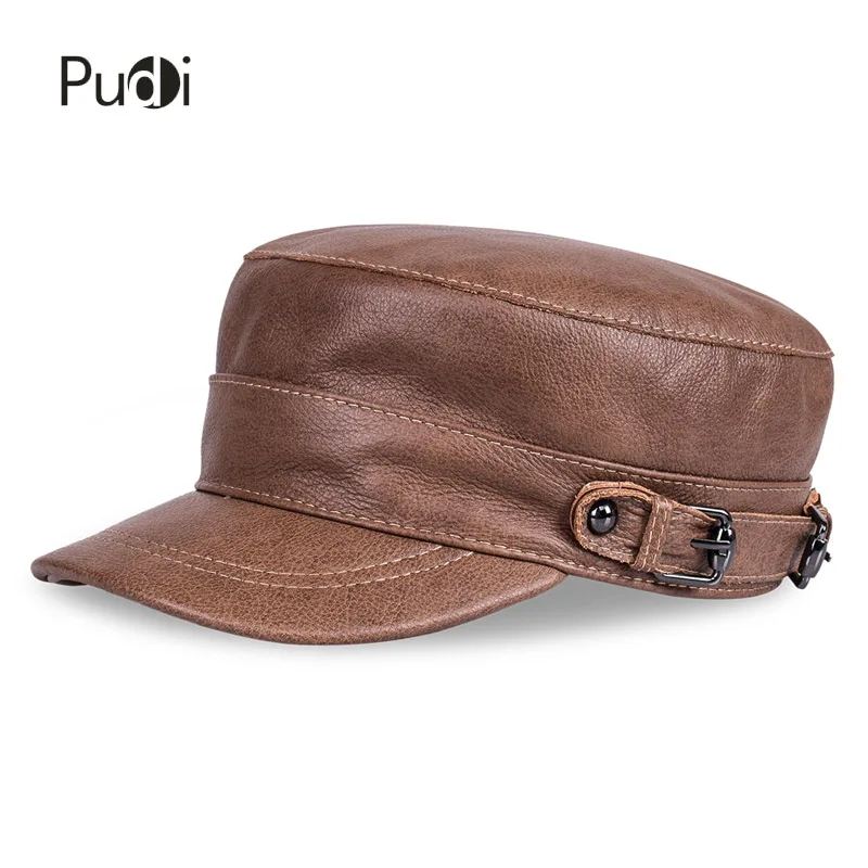 mens leather caps hats
