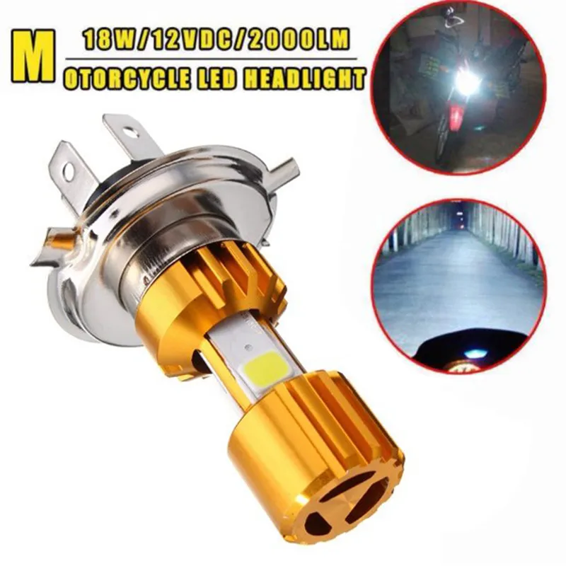 

Motorcycle Light BA20D / H4 LED COB Motorcycle Bike Hi/Lo Headlight Lamp Bulb DC10-80V 6000K 16W Motorcycle Headlight Bulbs