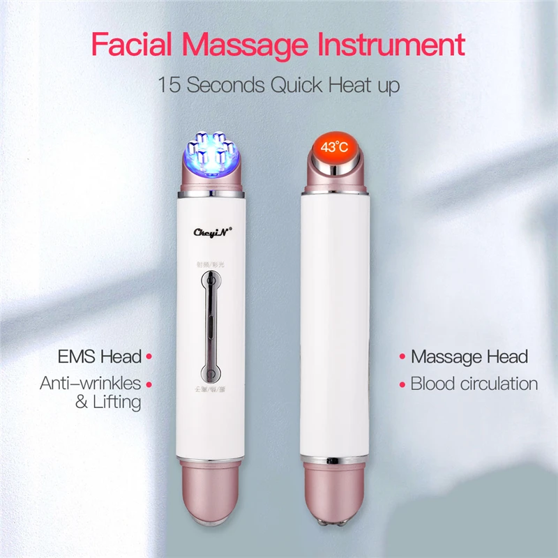 EMS светодиодный, фотонный косметическое терапевтическое устройство антивозрастной против морщин для удаления лица лифтинг подтяжка глаз