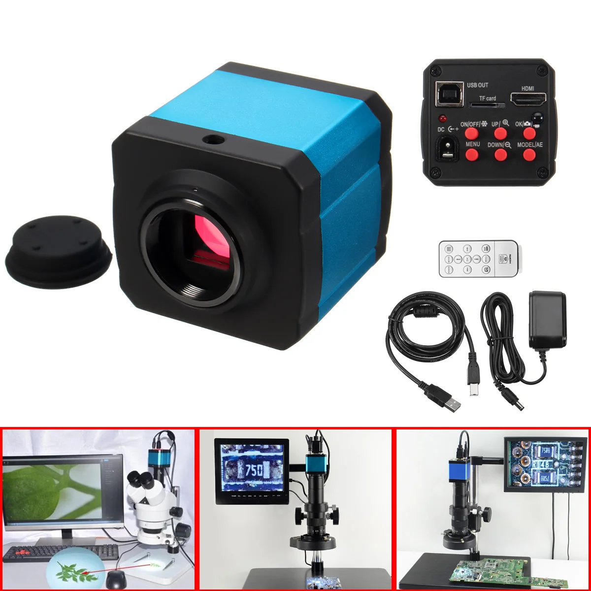 14MP 1080 tv HDMI USB промышленный цифровой C-mount микроскоп камера TF карта выход видео цифровой видеорегистратор для PCB lcd лабораторный ремонт