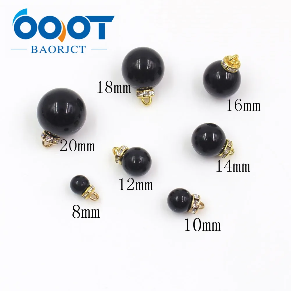 OOOT BAORJCT A 19512 529 10 шт./лот 8/12/20 мм Высококачественная Кнопка с имитацией жемчуга