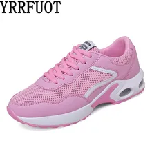 YRRFUOT Women Shoes Fashion Trend Sneakers Breathable Flyknit Air-Mesh Casual For Woman Running Vulcanized Shoes Moda Mujer 2019
