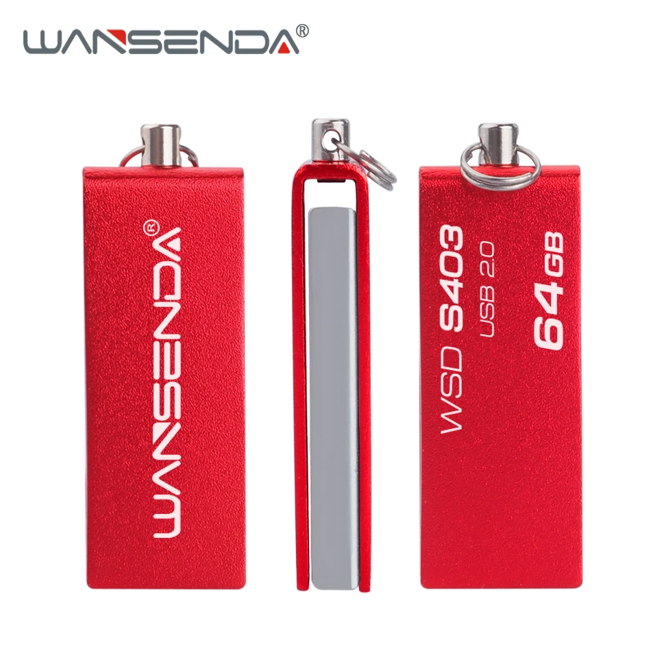 WANSENDA водонепроницаемый USB флеш накопитель 4 ГБ 8 16 32 64 ГБ|USB флэш-накопители| |