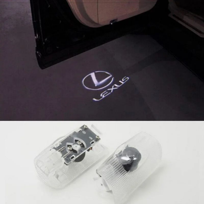 

2X LED Logo lamp for Lexus door light car welcome light laser projector light logo decorative ambient light