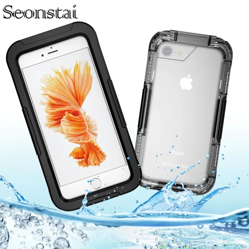 Полностью герметичный водонепроницаемый ударопрочный чехол для iPhone 8 8Plus