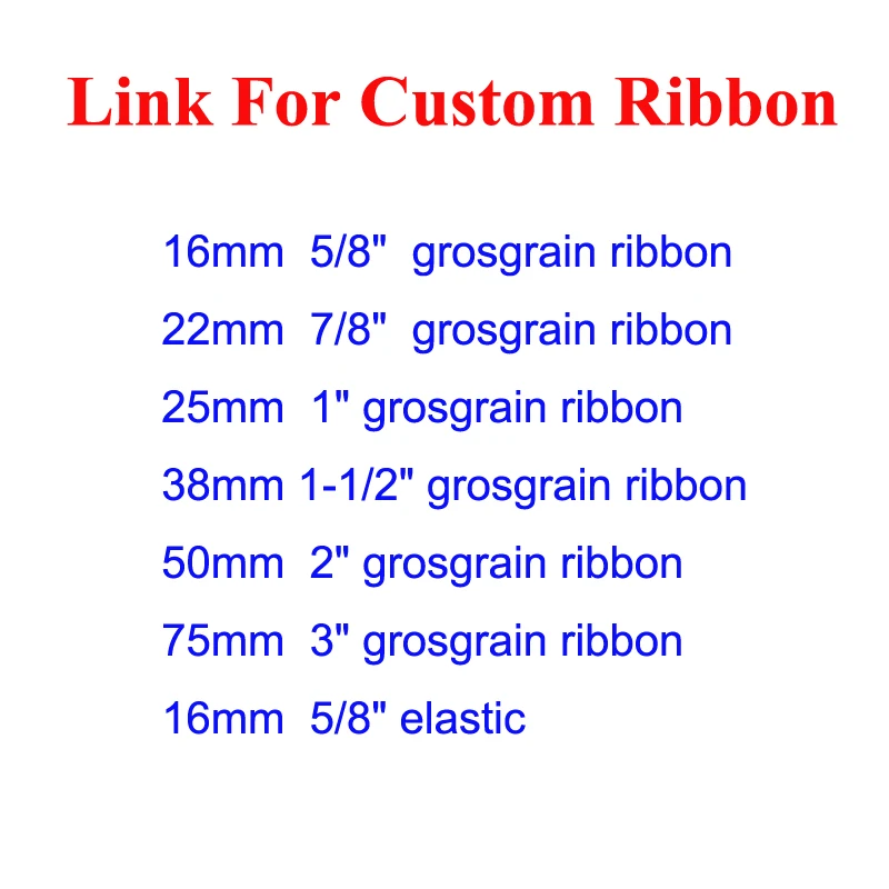 

50Yards 5/8" 7/8" 1" 1.5" 2" 3" 16mm 22mm 25mm 38mm 50mm 75mm Custom Design Grosgrain Ribbon Webbing Folded Over Elastic FOE