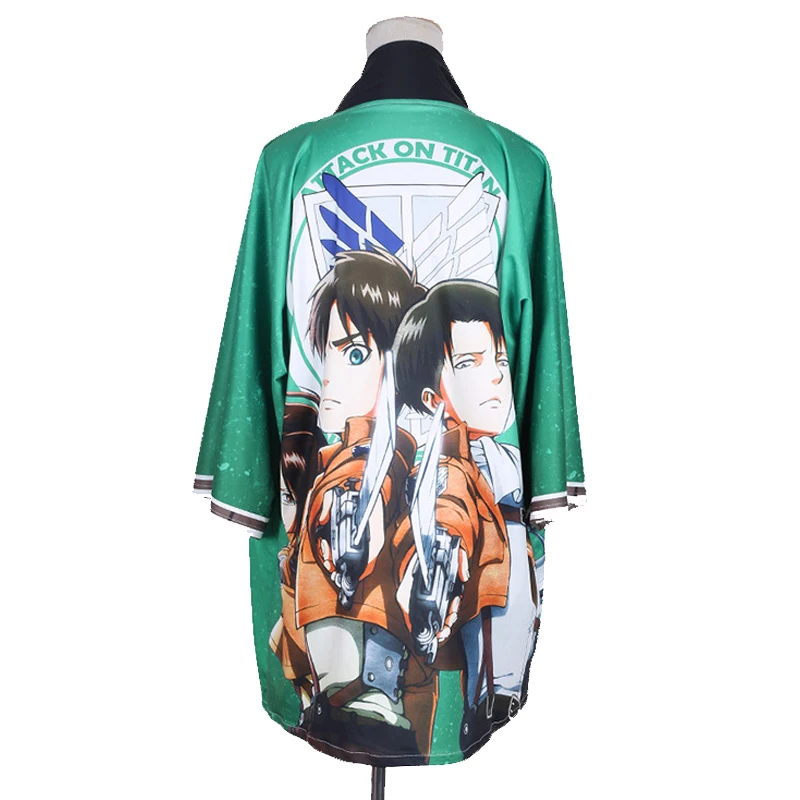 Attack On Titan Eren Levi Cloak Haori Cosplay Costume Shingeki No Kyojin Japanese Men Women Casual Kimono Yukata Aliexpress Mobile - attack on titan shirt wcloak roblox