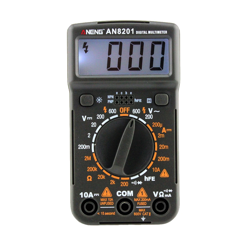 Taschenformat Auto Range Digital Multimeter LCD Voltmeter AC DC Tester