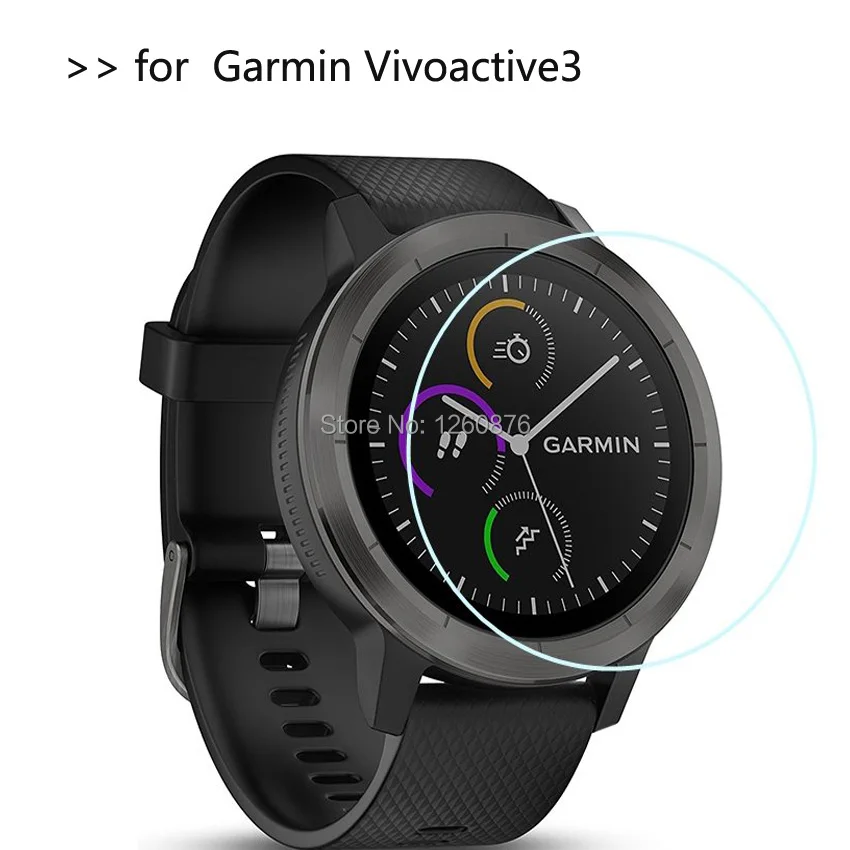 Закаленное стекло для Garmin Vivoactive3 Премиум Smartwatch Защитная пленка для экрана Garmin Vivoactive 3