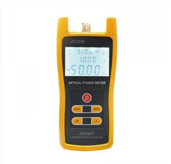 

JW3208C Joinwit -50~+26dBm Handheld Optical Power Meter Fiber Optic Tester SC FC ST Connector