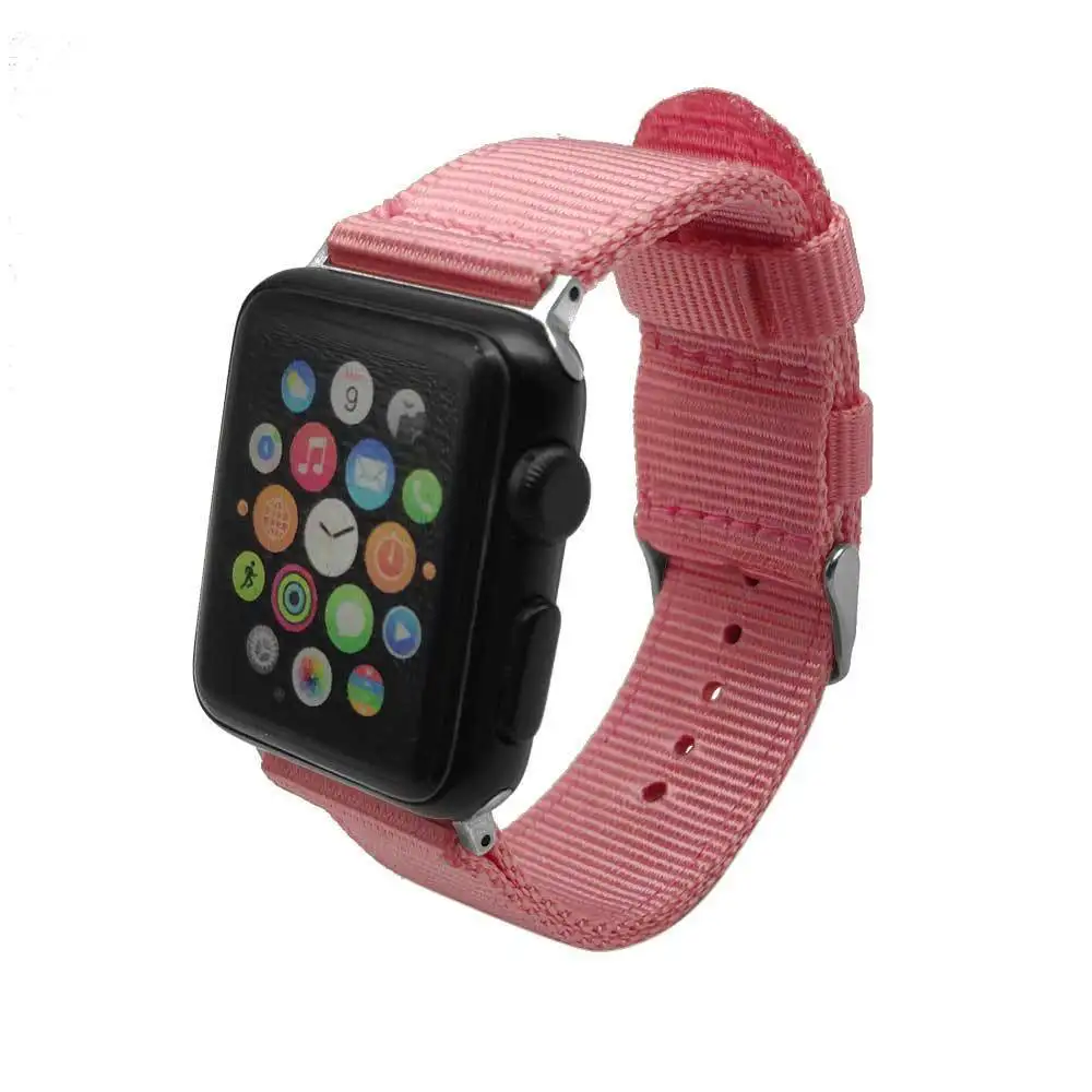 Iwatch 1 2 3 поколения нейлон ремешок для Apple Watch Series 3 2 1 Hublo часы ремешком Nato Apple холст ткань ремешок Saat