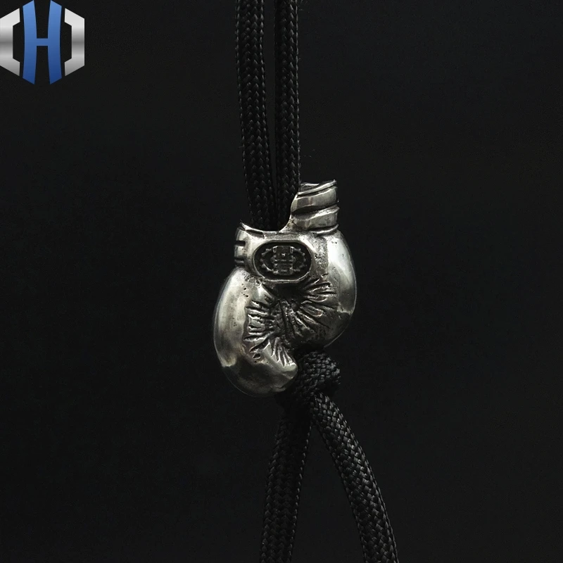 قفازات ملاكمة قلادة دليل EDC مظلة حبل قلادة DIY قلادة الحلي Paracord الخرز
