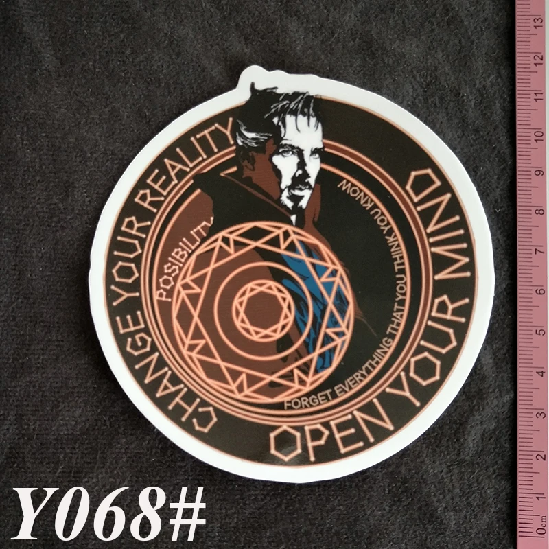 Y068 # доктор странные ПВХ большой стикер домашний декор холодильник стиль стены