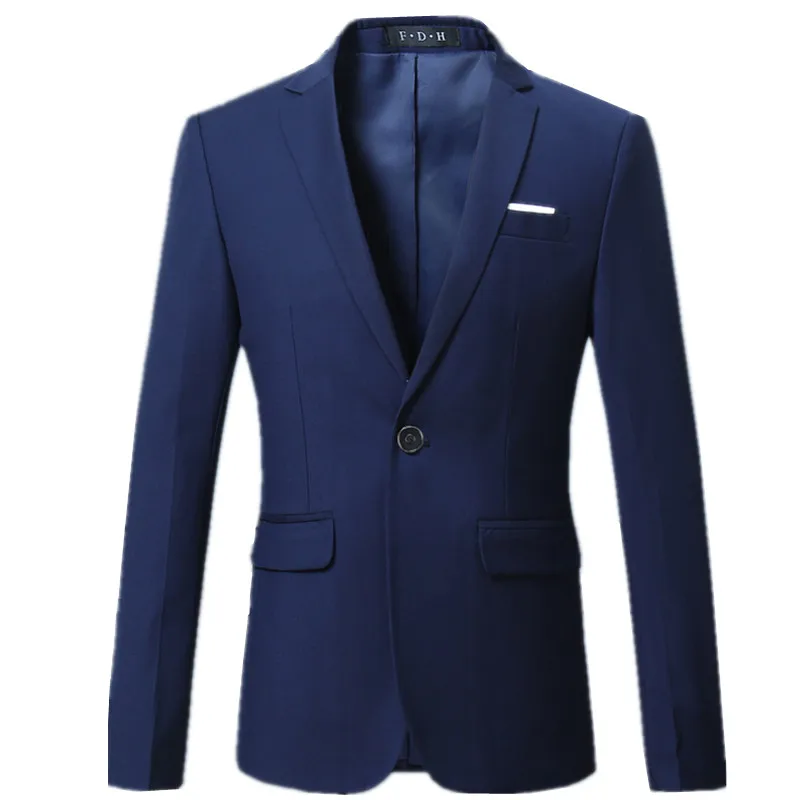 

2019 men's casual business suit / Men's one single fashion new Buttoned Blazer jacket coat 10 color