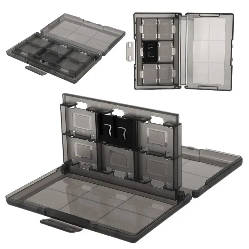 

12+2 Slots Protective Case Game Memory Cards Cartridge Holder Storage Box Organizer Portable for Nintendo Switch