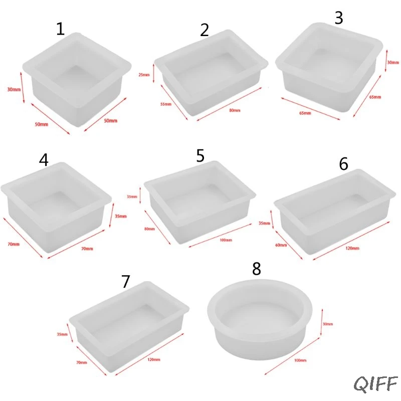 

Pressed Flower Silicone Mold Square Round Cubic Epoxy Resin Molds Jewelry Tools
