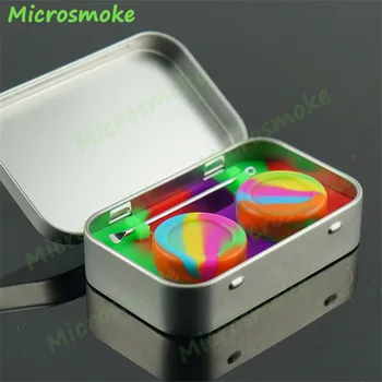 

1pc 10ml Tin Box Wax Containers for Dabs, Non-stick Shatter 5ml Concentrate Containers Dabbing with Titanium Dab Rig OEM custom