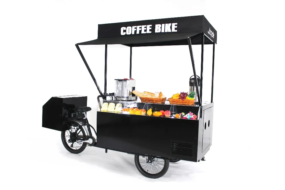 multi function electric/pedal hot sale coffee cart beer