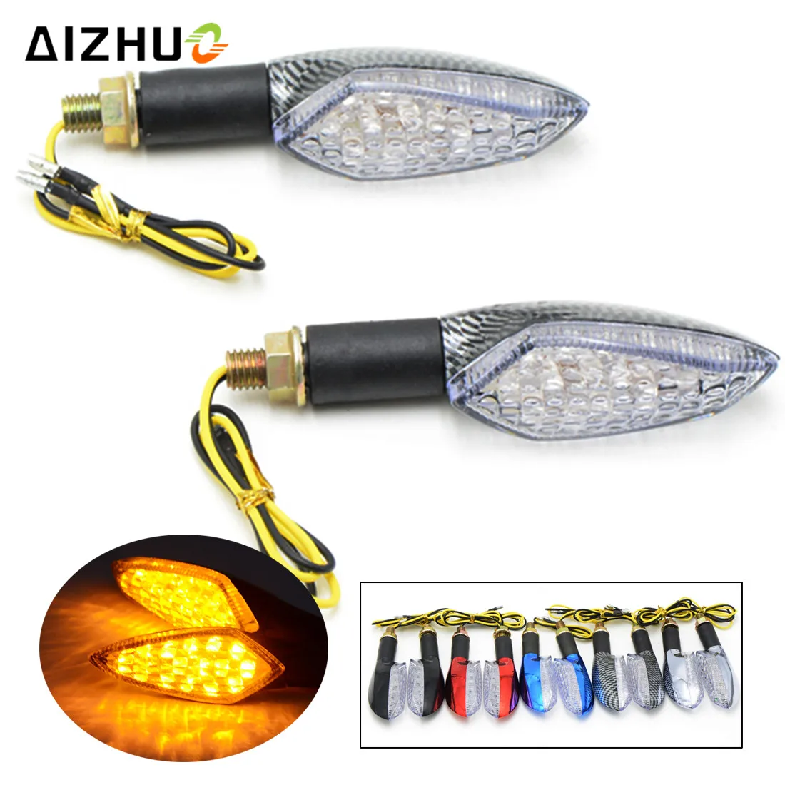 

LED Motorcycle Light Flashing Lights Flasher Indicators Blinker Light Universal for Honda CBR Yamaha Suzuki Cafe Racer