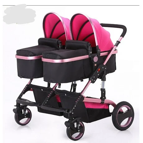 salami expedido Superior Twins Baby Stroller Activity Gear tweeling prams for newborns Twins  stroller cochecito bebe gemelar ombrelle poussette plegable _ - AliExpress  Mobile