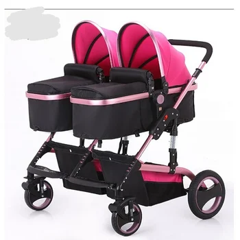 

Twins Baby Stroller Activity Gear tweeling prams for newborns Twins stroller cochecito bebe gemelar ombrelle poussette plegable