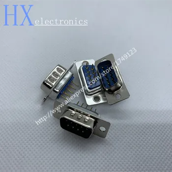 

Free shpping 50PCS DB9 DP9 180 line male head harpoon with fixed screw plate welding