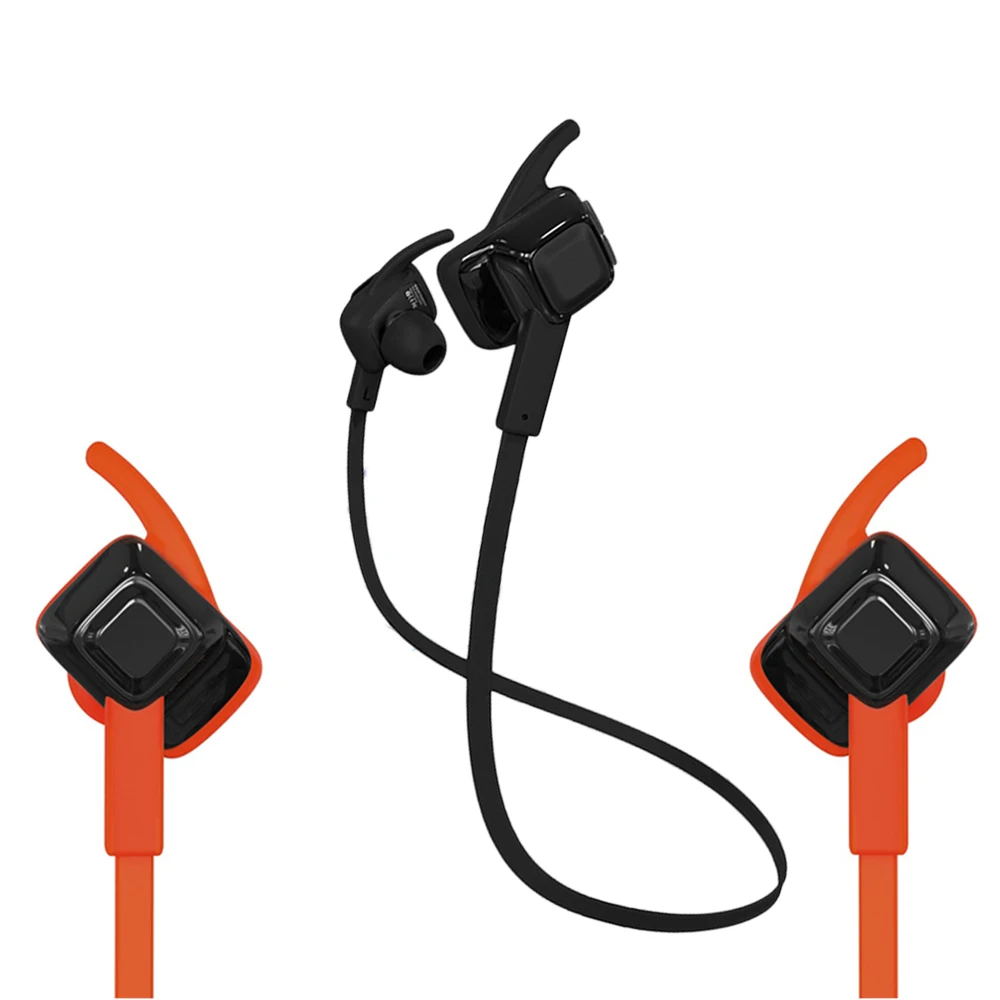 

earphone Bluetooth V4.1 with silicone tips Sports waterproof headset in-ear stereo neck-mounted Voice English/Spain/French