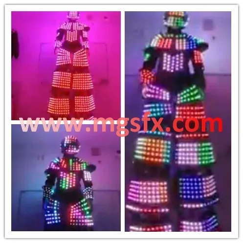 Лазерный наряд светодиодный Co2 костюмы для роботов stilts светящийся костюм
