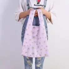 Эко хозяйственная Дорожная сумка-мешок через плечо сумка складные многоразовые сумки Горячая складная сумка для покупок случайный цвет