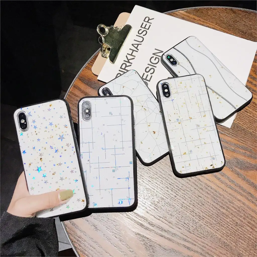

Luxury Bling Case Redmi Note 7 For Xiaomi Mi 8 Lite Mi 9 Cover Protective Fashion Housing