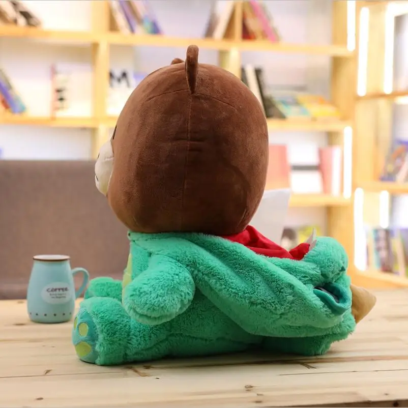 NRW 23cm~60cm Korean Dolls Giant Brown Bear Plush Dolls Dinosaur Tiger Dog Chick Plush Toy Giraffe Toys for children birthday