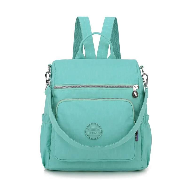 Женский рюкзак, высокое качество, рюкзаки, женский рюкзак для девочек-подростков, водонепроницаемый нейлон, школьные сумки, mochila feminina - Цвет: Зеленый